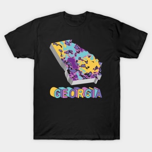 Georgia State Map Abstract T-Shirt